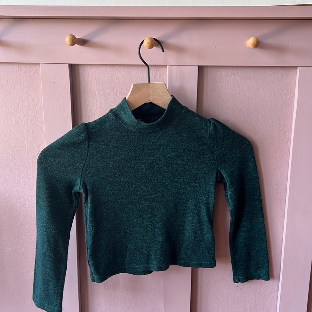 Art class green turtleneck